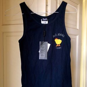 NWT navy blue D&G tank
